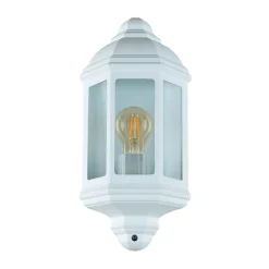 Schiffslampe Außenleuchte Wand Laterne flach weiß