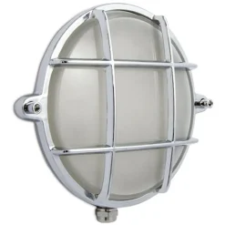 Schiffslampe LED verchromtes Messing IP54 SIRENA