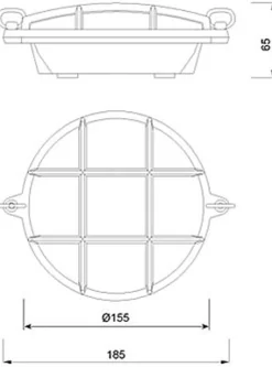 Schiffslampe LED verchromtes Messing IP54 SIRENA