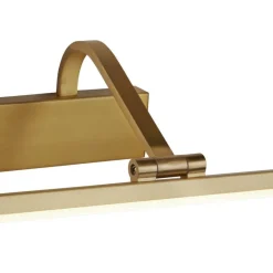 Schmale Bilderleuchte LED verstellbar in Messing B: 51 cm