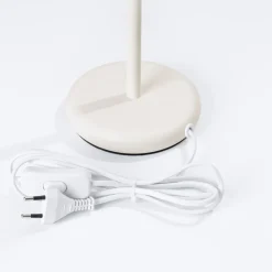 Schreibtischlampe GU10 43 cm hoch in Creme Modern Aluminium