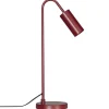 Schreibtischlampe Metall 51 cm hoch Dunkelrot GU10