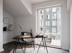 Schreibtischlampe Metall GU10 51 cm hoch in Gold matt