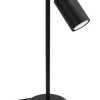 Schreibtischlampe Schwarz Metall 43 cm hoch schwenkbar