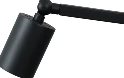 Schreibtischlampe Schwarz Metall 50 cm verstellbar GU10