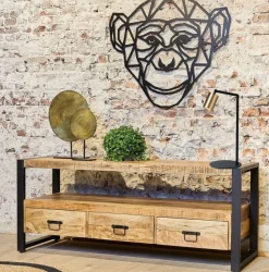 Schreibtischlampe Schwarz Gold 50 cm verstellbar Metall