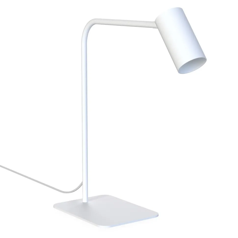 Schreibtischleuchte 40-45 cm verstellbar Weiß GU10