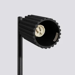 Schreibtischleuchte Schwarz H: 43 cm schwenkbar Aluminium GU10