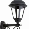 Schwarze Außenlampe antik Rustikal IP44 Aluminium