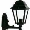 Schwarze Außenlampe Rustikal IP44 E27 H:37cm Laterne