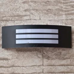 Schwarze Außenwandleuchte IP44 E27 Haus Fassade Außenleuchte