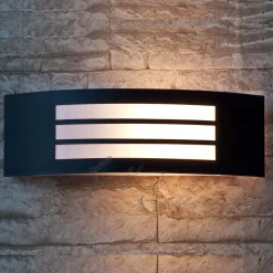 Schwarze Außenwandleuchte IP44 E27 Haus Fassade Außenleuchte