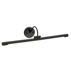 Schwarze Bilderleuchte LED verstellbar 67cm lang Wand