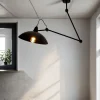 Schwarze Deckenlampe Wohnzimmer Leuchte Decke