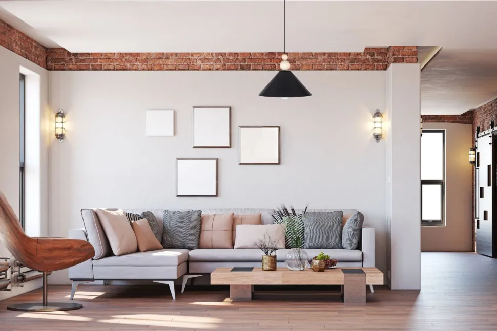 Schwarze Hängeleuchte Holz Metall Ø26 cm E27 gemütlich