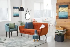 Schwarze Hängeleuchte Metall Holz Ø17 cm E27 wohnlich