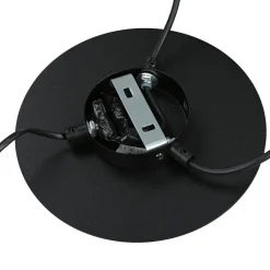 Schwarze Hängeleuchte mit Stecker flexible Montage