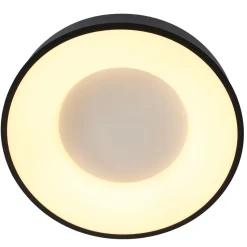 Schwarze LED Deckenlampe Metall Kunststoff 40 W 2700 K