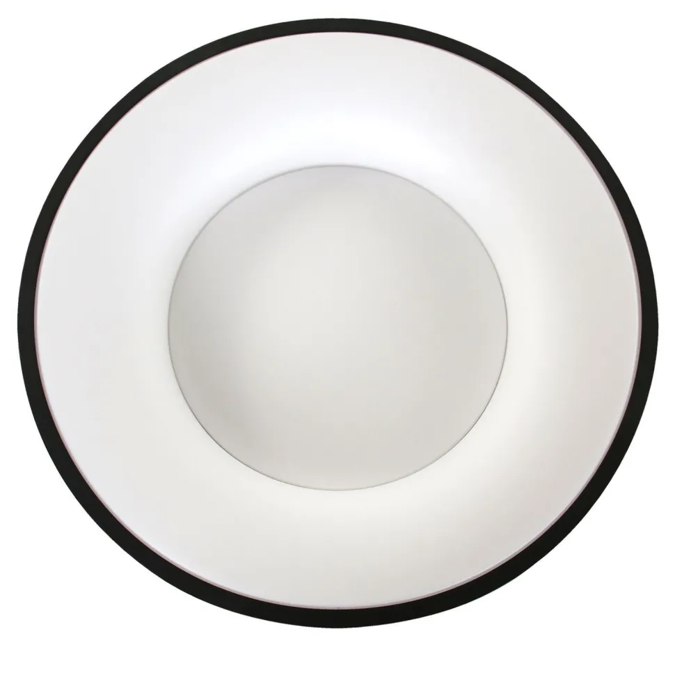 Schwarze LED Deckenlampe Metall Kunststoff 40 W 2700 K