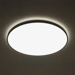 Schwarze LED Deckenlampe Ø64,2 cm 64 W 4700 lm blendarm