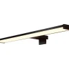 Schwarze LED Spiegelleuchte Aluminium IP44 12 W 60 cm