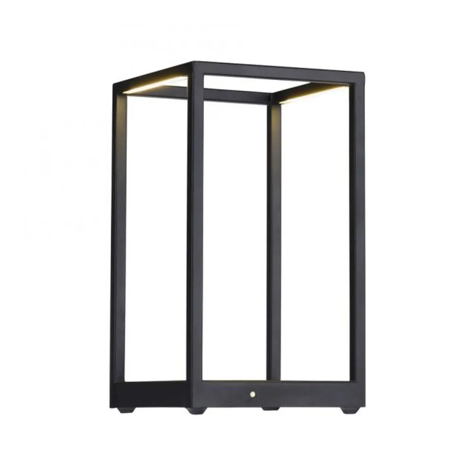 Schwarze LED Tischlampe dimmbar Touch 26 cm 4 W Memory