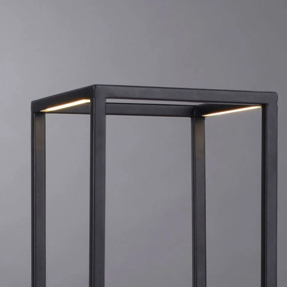 Schwarze LED Tischlampe dimmbar Touch 26 cm 4 W Memory