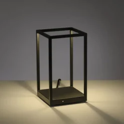 Schwarze LED Tischlampe dimmbar Touch 26 cm 4 W Memory