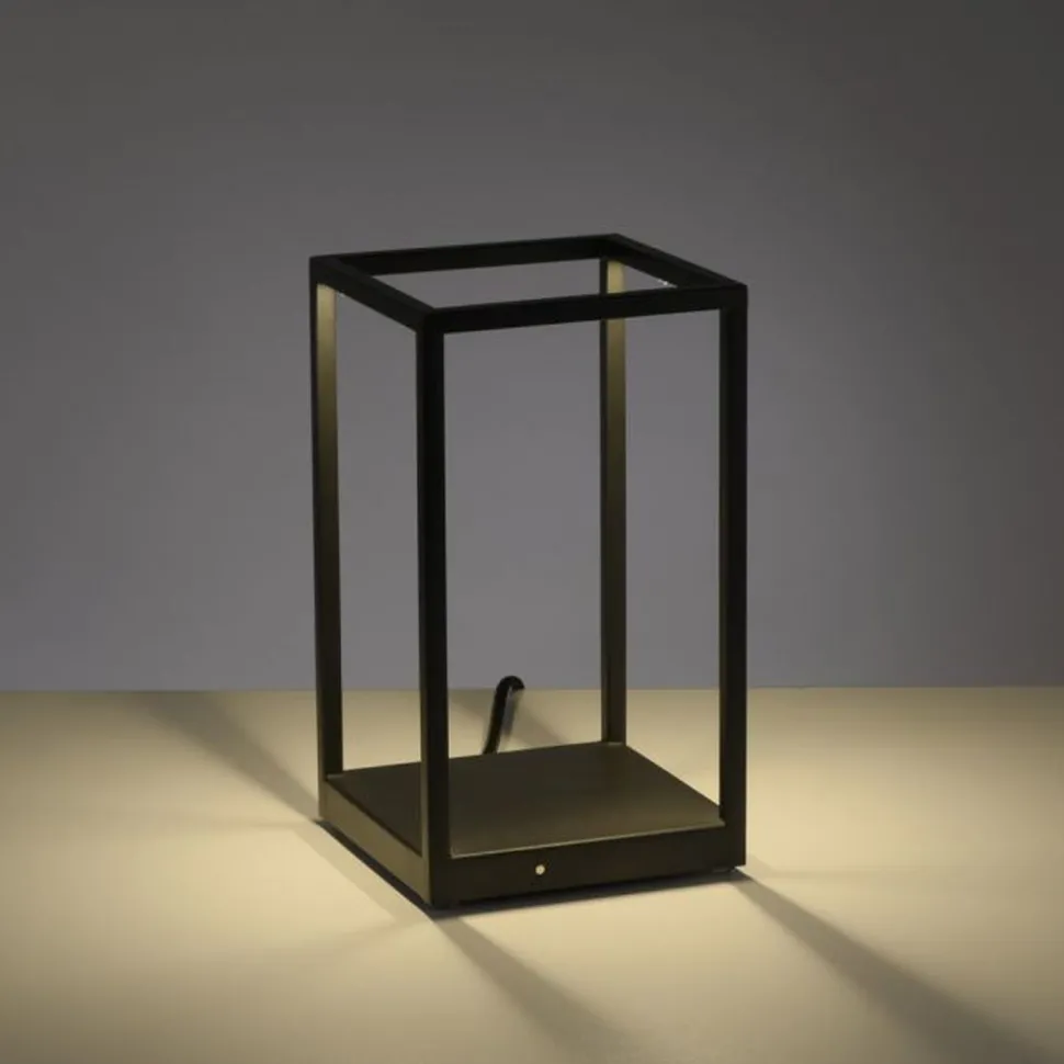 Schwarze LED Tischlampe dimmbar Touch 26 cm 4 W Memory