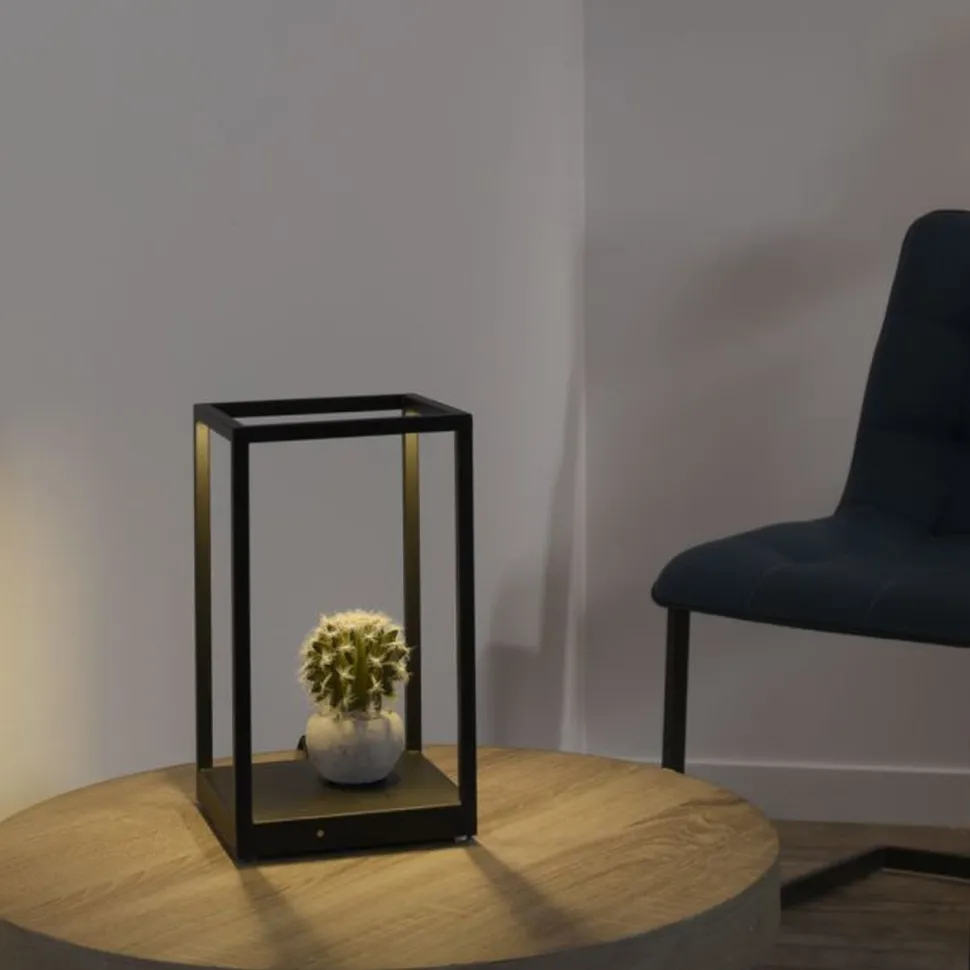 Schwarze LED Tischlampe dimmbar Touch 26 cm 4 W Memory