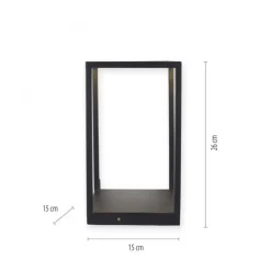 Schwarze LED Tischlampe dimmbar Touch 26 cm 4 W Memory