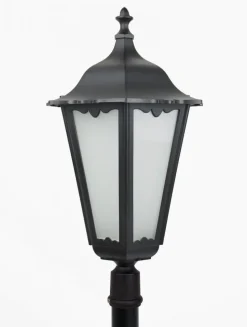 Schwarze Mastleuchte 1,9-2,9m Rustikal IP43 E27