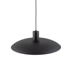 Schwarze Pendelleuchte Metall Ø41 cm rund E27 Loft