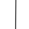 Schwarze Stehlampe Metall E27 groß 160 cm 2-flammig