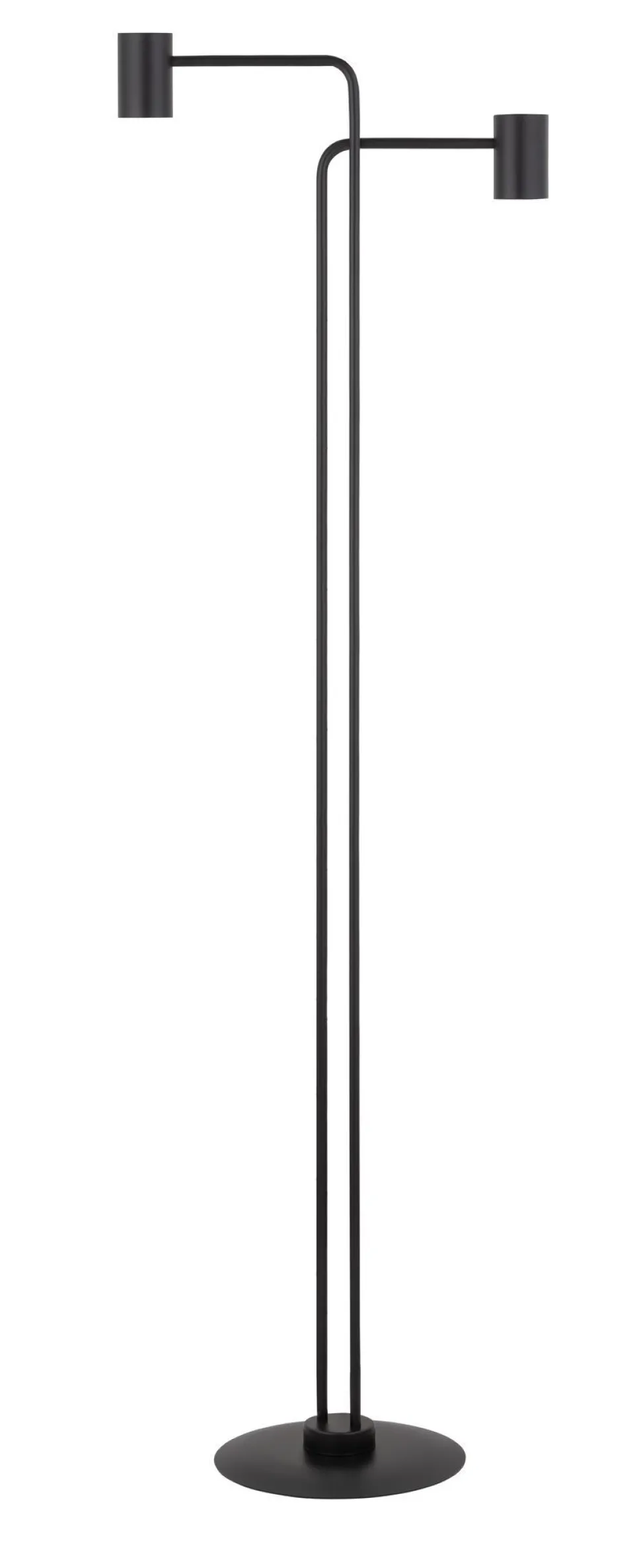 Schwarze Stehlampe Zylinder 162 cm E27 auffällig