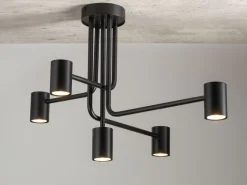 Schwarze Stehlampe Zylinder 162 cm E27 auffällig