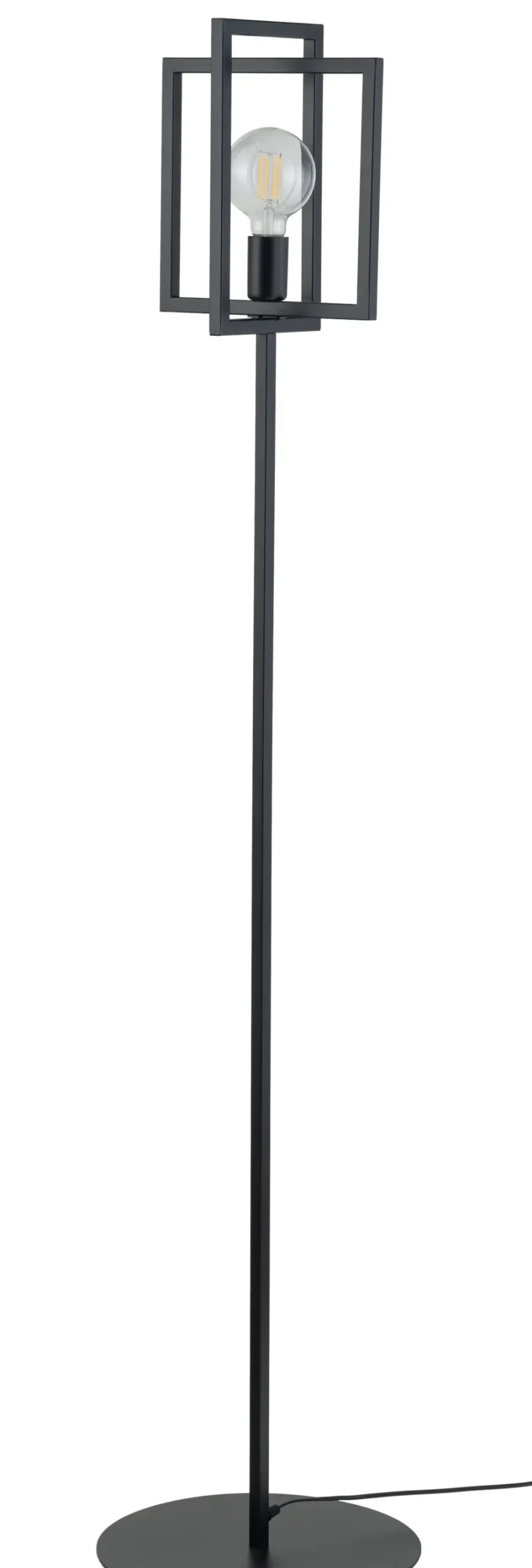 Schwarze Stehleuchte Metall Lesen 161 cm E27 dekorativ