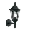 Schwarze Wandlampe Aluminium IP43 Rustikal außen
