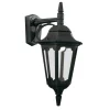 Schwarze Wandlampe Aluminium IP43 Rustikal stilvoll