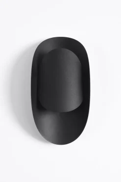 Schwarze Wandlampe indirekt H: 30 cm G9 Modern HEDDO