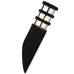 Schwarze Wandleuchte ALYSONE Skandinavisch IP44