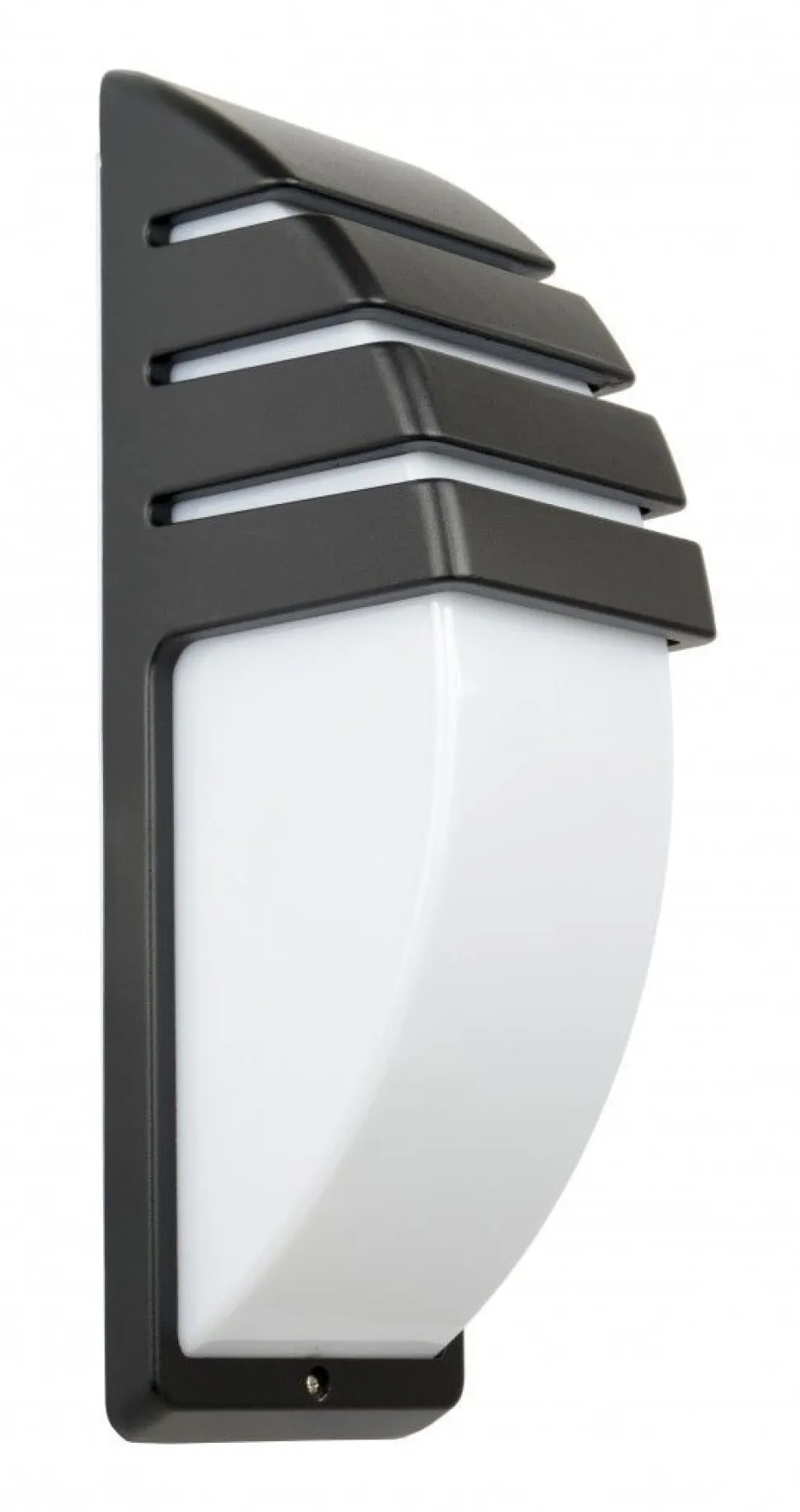 Schwarze Wandleuchte IP54 H:35 cm blendarm FALOMA