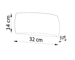 Schwarze Wandleuchte Keramik Modern Up Down indirekt