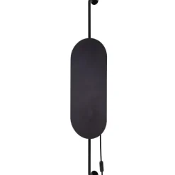 Schwarze Wandleuchte mit Schalter G9 dekorativ