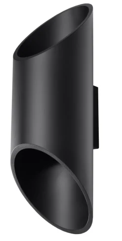 Schwarze Wandleuchte Up & Down Spot Ø10cm H:30cm