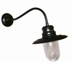 Schwarze Wandleuchte Vintage Aluminium innen dekorativ