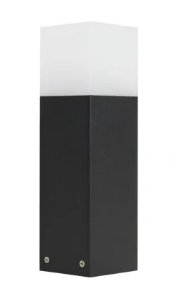 Schwarze Wegeleuchte außen 33cm klein blendarm