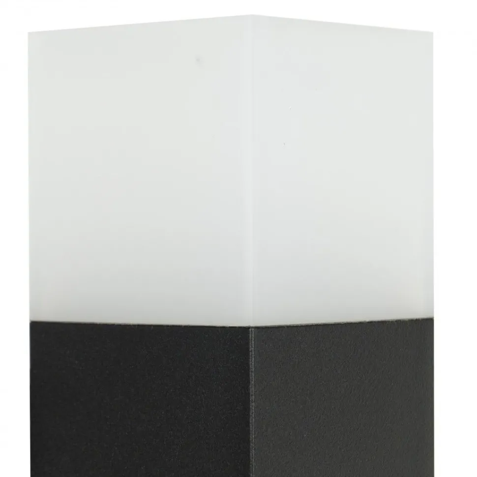 Schwarze Wegeleuchte außen 33cm klein blendarm