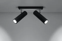 Schwarzer Deckenstrahler Metall L:30cm DUCCIA