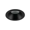 Schwarzer Einbaustrahler IP65 Metall Glas Ø8,5 cm rund